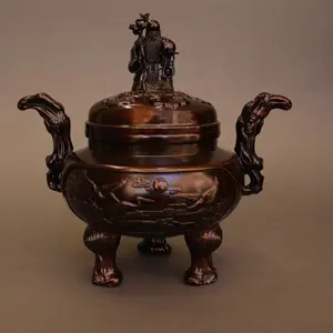 Fabricante Personalizado Presentes acessíveis para idosos Deus da Longevidade Estilo chinês tearoom decoração incensroy queimador