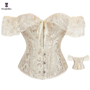 Corsé con Cordones y Varillas, Lencería Victoriana de Talla Grande, Cierre Frontal con Broches, Corsé Rosa para Mujeres con Busto Grande - Product Image 6