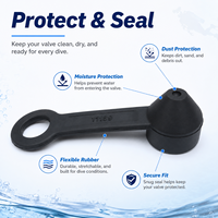 Capuchon anti-poussière en caoutchouc pour régulateur de plongée DIN vers yoke, protection pour régulateur de première étape, accessoire de plongée