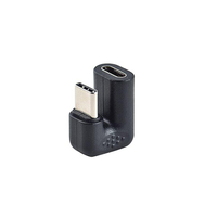 Lingable 90 degrés USB 2.0 convertisseur à Angle droit Type C adaptateur mâle à femelle pour téléphones mobiles connecteur de chargeur intelligent
