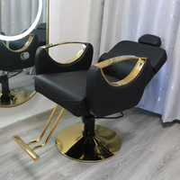 Yayou vente chaude style moins cher incliné cadre en contreplaqué inclinable à 175 degrés Base chromée et repose-pieds en acier coiffure Chai