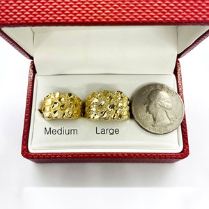 Duyizhao moda kişilik Charm takı 14k altın kaplama Nugget kare yüzük erkekler/kadınlar için - Product Image 5