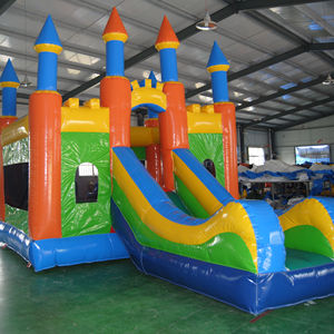 Venta caliente tobogán inflable con obstáculo para Parque de entretenimiento y Parque de Atracciones rebote inflable con tobogán para niños - Product Image 1