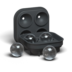 Bóng Đá <span class=keywords><strong>Silicone</strong></span> Vòng Sphere <span class=keywords><strong>Ice</strong></span> Ball Khuôn Khay Với Nắp - Product Image 1