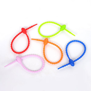 Silicone Tape Winder Round Portable DIY Jewelry Accessory Keychain Bag Pendant Lanyard <b>Cable</b> <b>Management</b> Tool - Product Image 1
