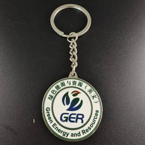 Llavero de Metal Personalizado de Doble Cara con Esmalte Duro, Chapado en Níquel, Recuerdo Premium para Celebraciones Escolares y Aniversarios - Product Image 1