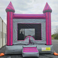 Structure gonflable commerciale à thème en PVC écologique avec toboggan, capacité 12 enfants