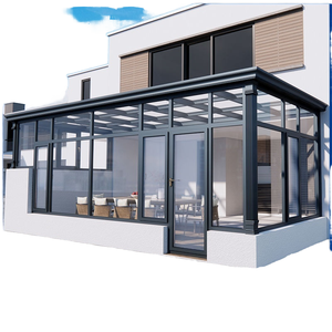 Meilleures ventes en Chine : <span class=keywords><strong>Solarium</strong></span> extérieur en aluminium, design moderne, 4 saisons, villa, hôtel, plage, toit plat imperméable, verre plat, cour - Product Image 2