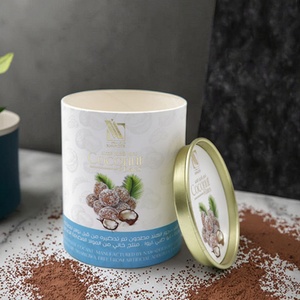 Tube en papier personnalisé de haute qualité, écologique et luxueux, pour emballages de crèmes glacées, bonbons et aliments, avec couvercle en étain - Product Image 1