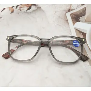 2024 Optical Cheap Classic Fashional Reading Glasses Transparent Colors Frame Style Lens PC Material Reading Glasses