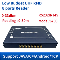 Lecteur RFID UHF Yuannuode E710 4/8/16 ports 860-960 MHz étanche longue portée 30 m puce Impinj E710 ISO18000-6C (EPC C1G2)