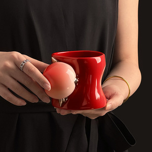 Seaygift Business Creative Fruit Peach <span class=keywords><strong>Taza</strong></span> de agua de cerámica Modern Home Office Drinkware <span class=keywords><strong>Taza</strong></span> para <span class=keywords><strong>regalo</strong></span> de cumpleaños <span class=keywords><strong>original</strong></span> Idea - Product Image 3