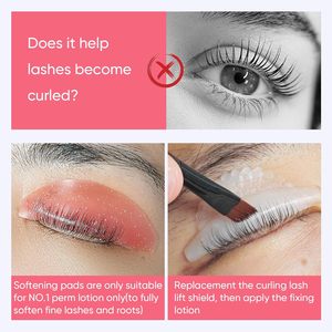Protège-cils coréens super doux pour rehaussement de cils, étape 1, nouvelle tendance, coussinets adoucissants professionnels pour rehaussement de cils, pour salon, <span class=keywords><strong>maison</strong></span>, DIY - Product Image 2