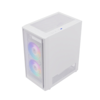 Mesh Panel Mid Tower Steel PC Case with Side Panel Window Compact Design Small Form Factor USB 3.0 ATX/PS2 Power Supply