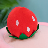 Peluche Bestseller Fraise Mignonne Boisson Jouet en Peluche Doux Crème Glacée Lait Thé Peluche Boba Jouet Peluche Boba Coussin