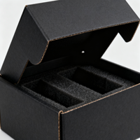 Caja de Regalo de Cartón Corrugado Reciclable de Primera Calidad con Tapa y Base, Logotipo Personalizado, Laminado Mate, Embalaje para Productos de Velas