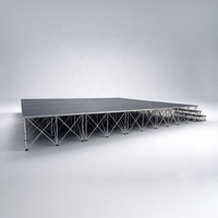 Scène mobile en aluminium, scène de spectacle portable, structure de scène pliable, scène extérieure pliable pour utilisation en extérieur