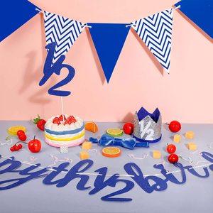 Décorations <span class=keywords><strong>de</strong></span> fête d'anniversaire pour filles : Bannière suspendue Or Rose « HALF WAY to ONE », Décorations <span class=keywords><strong>de</strong></span> gâteau 1/2, <span class=keywords><strong>Couronne</strong></span> d'anniversaire, Nœud papillon, Cadeau - Product Image 5