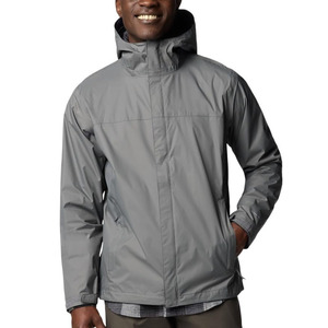 <b>Men</b> Waterproof <b>Jacket</b> Outdoor Windproof Hooded Rain Coat Lightweight Polyester <b>Jacket</b> for Hiking Travel Camping Daily Wear - Product Image 5