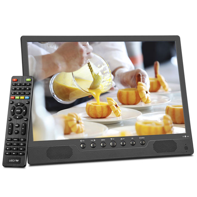 Custom LED HD Mini Pocket Portable TV with 1366x768 Resolution Built-In Speaker ATSC (60Hz) USB Slot <10" Screen