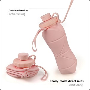 Directly Supplied <b>Large</b> Capacity Silicone Folding Water <b>Cup</b> Portable Hot-Selling Rhombus Cycling Kettle for Sports Drinkware - Product Image 5
