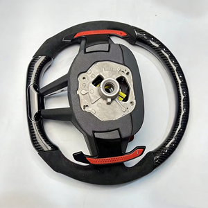 Volante in Pelle Traforata e Fibra di Carbonio Personalizzato per BMW M3/4/5/6 <span class=keywords><strong>G20</strong></span> <span class=keywords><strong>G30</strong></span> X1/2/3/4/5/6 F30 F10 F15 F36 F20 F22 F31 - Product Image 3