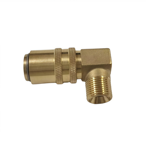 Raccord en laiton allemand, filetage mâle, coude à 90 degrés, raccord rapide d'arrêt, connecteur <span class=keywords><strong>de</strong></span> tuyau, déconnexion, raccord <span class=keywords><strong>de</strong></span> tuyau <span class=keywords><strong>de</strong></span> <span class=keywords><strong>liquide</strong></span> <span class=keywords><strong>de</strong></span> <span class=keywords><strong>refroidissement</strong></span> - Product Image 1