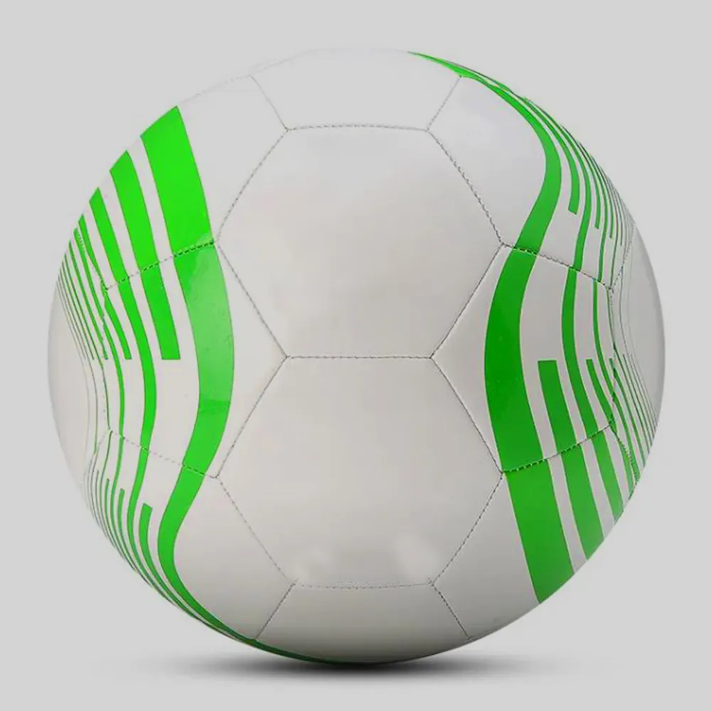 Nouveau Design Ballons de Football de Style Ligne Verte Taille 5 Taille 4 PVC Matériel Cousu à la Machine Jeu de Match d'Équipe d'Entraînement Football