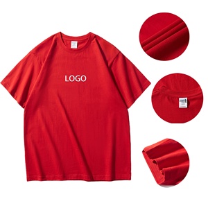 Camisetas de Algodón Grueso 2026 con Hombros Caídos, 240 g/m², Camiseta de Peso Pesado, Estampado Corto, Unisex - Product Image 1