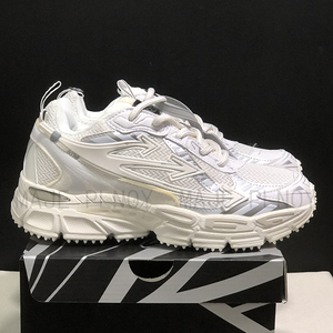 Thiết Kế Giày 2024 Phụ Nữ Người Đàn Ông Trắng Được Trở Lại Phải Sneakers Trang Trí Mũi Tên Logo Ren-up Khâu Giản Dị Giày Sneakers - Product Image 5