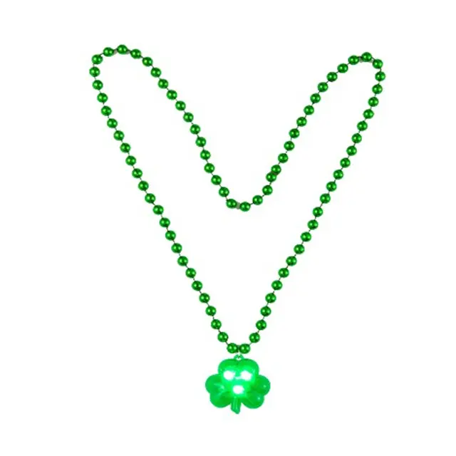 Collar de cuentas para fiesta de San Patricio, collar de cuentas para fiesta de San Patricio