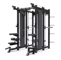 Machine de musculation POWERMAN Heavy Duty 3-en-1, station de musculation multifonctionnelle pour entraînement de force et musculation, gain de place