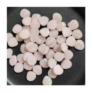 Concha de mar brillante de resina, cabujón plano en miniatura con reverso plano para piezas decorativas DIY, accesorios para manualidades - Product Image 3