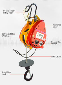Offre Spéciale 500kg palan électrique à câble métallique télécommande sans fil petite grue King Kong pour la Construction - Product Image 4