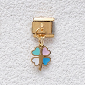 2025 New Stainless Steel Italian Charms 18k Gold Plated Color <b>rainbow</b> <b>Candy</b> Italian Charm Pendant Bracelet - Product Image 5
