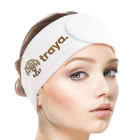 Bandeau ajustable pour femme, bandeau large pour le yoga, bain, douche, maquillage, cosmétique, accessoires pour le visage