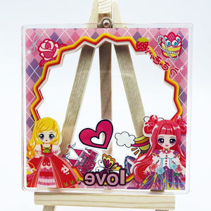 Porte-clés personnalisé Shaker Porte-clés de dessin animé Petit porte-clés rectangulaire <span class=keywords><strong>Kawai</strong></span> Porte-clés Cool Anime <span class=keywords><strong>Photo</strong></span> Insert - Product Image 2