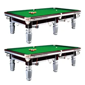 Standart yapılandırma çin bilardo masası Set yeşil Taini 9 bilardo masası top toplayıcı ve havuz ipuçları ile