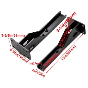 2Pcs pour 1986-2001 <span class=keywords><strong>Jeep</strong></span> <span class=keywords><strong>Cherokee</strong></span> <span class=keywords><strong>XJ</strong></span> Support de pare-chocs arrière amélioré - Product Image 2