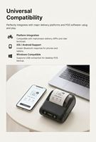 Imprimante de codes-barres mobile portable MTP-3 3 pouces avec Bluetooth et Wi-Fi