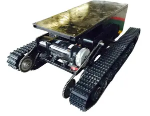 Customized new design chassis rubber track platform undercarriage Remote Control Tracked Chassis in stock fast delivery