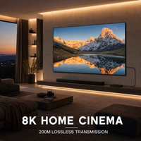 Câble Fibre Optique AOC 8K pour HDMI 1.4, 32,4 Gbit/s, 60 Hz, HDR, MST, Daisy-Chain, VESA, Plusieurs Longueurs Disponibles