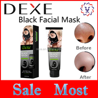 Masque facial noir DEXE pour éliminer les points noirs, style peel-off, qualité d'usine originale, bon prix, étiquette privée OEM ODM