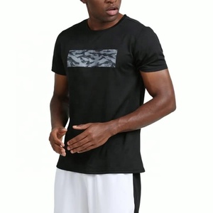 <span class=keywords><strong>Amazon</strong></span> Plain secado rápido transpirable suave poliéster Fitness correr entrenamiento atlético deporte hombres gimnasio camisetas ropa camiseta para hombres - Product Image 6
