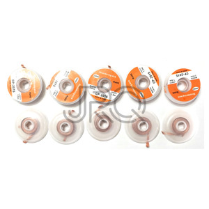 XHT Personnalisable Faible MOQ Mèche à dessouder en fil de soudure de 1,5 2 2,5 3 3,5 mm pour absorption d'étain et réparation - Product Image 3