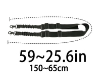 Sangle élastique en nylon tactique réglable pour la chasse avec boucle en métal QD et accessoire de montage de portée