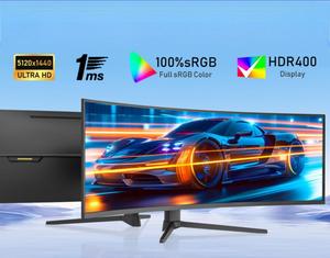อัลตร้าไวด์49นิ้ว5120*1440 5K ยก HDR400 120Hz 165Hz 240Hz 1ms sRGB PC จอเล่นเกม - Product Image 2
