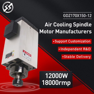 Motor de Husillo Cuadrado para Router CNC, Modelo Nuevo de Última Generación, 12kw, 12000 <span class=keywords><strong>RPM</strong></span>, ER40, 380V, 400 <span class=keywords><strong>Hz</strong></span>, Venta Caliente - Product Image 6