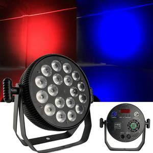 Faro da palco LEAHUA Wash Strobe Flat <span class=keywords><strong>in</strong></span> alluminio 18x10W RGBW LED <span class=keywords><strong>Par</strong></span> per DJ, feste, discoteche, bar, matrimoni - Product Image 1