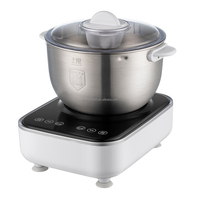 Machine à pétrir le pain et à mélanger les pâtes 200W 5L/7L, moteur DC tout cuivre, faible bruit, pour usage domestique et en restaurant, machine automatique à faire la pâte